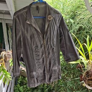 XCVI Charcoal Utility Jacket